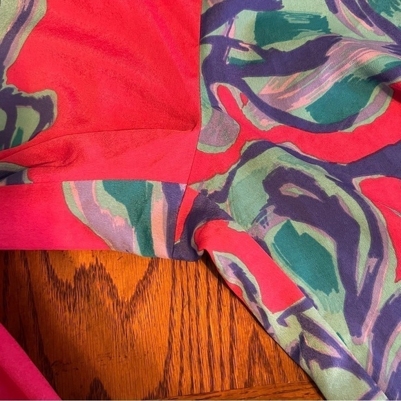 Lilly Pulitzer Graphic Colorful Palazzo Pull-on Pants Sz XS Flowy Lightweight - Picture 4 of 13